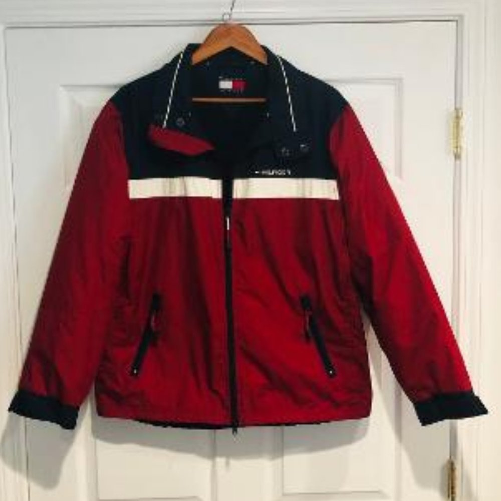 Tommy Hilfiger mens red/blue light jacket